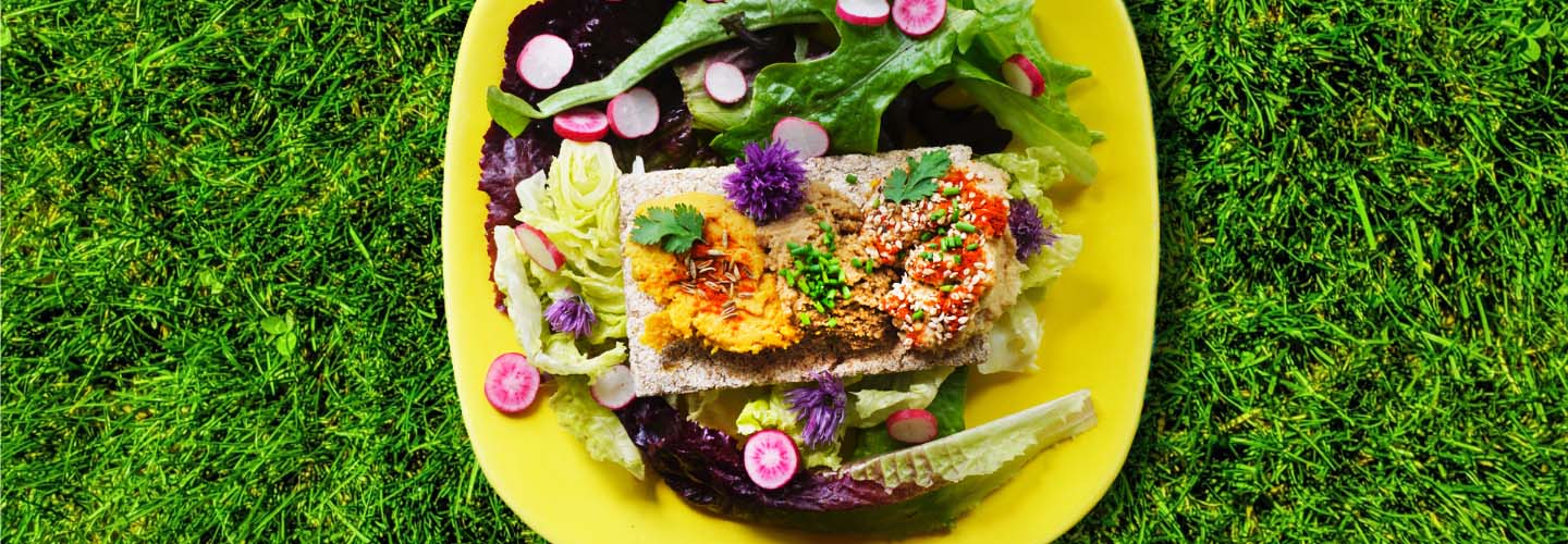 photo d'houmous prêt à déguster